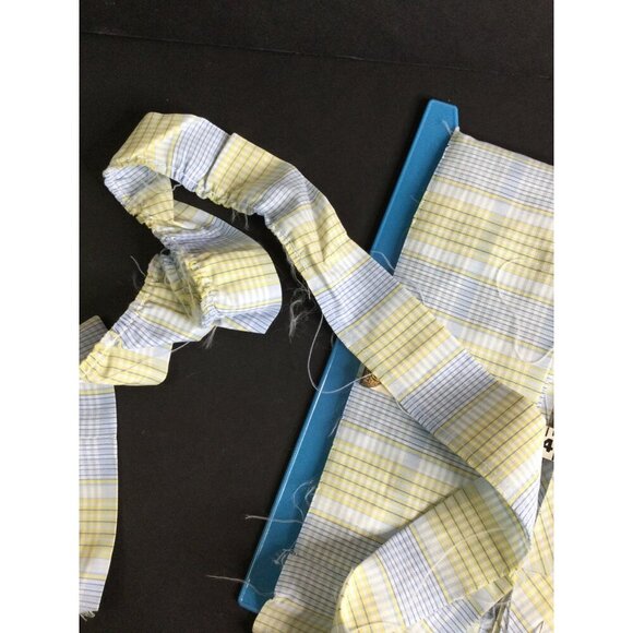 Vintage Fabric Strips Over 20 yards handmade for DIY Ruffle Crafting Sewing - Picture 4 of 4